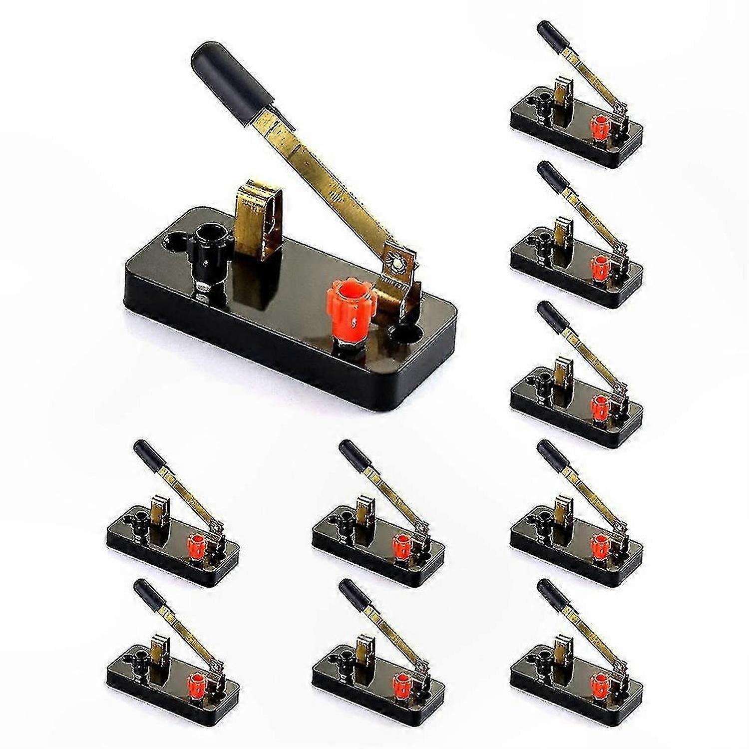 10Pcs Single Throw Knife Switch for Physics Lab & School Electronics Experiments