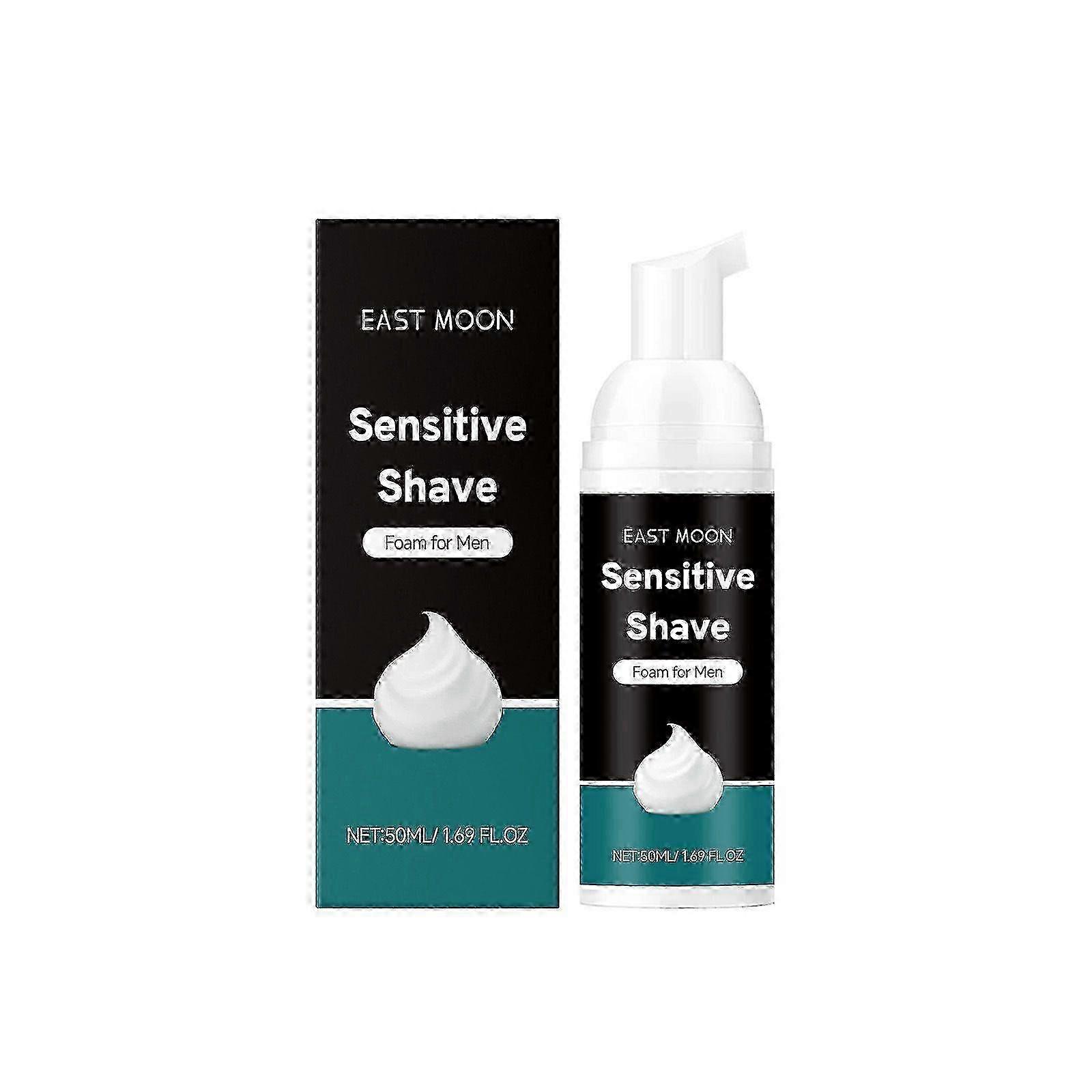 Foamy Sensitive Shave Foam for Men, Sensitive Shave Foam For Men, Protection Against Shaving Irritation, Quick and Smooth Shave