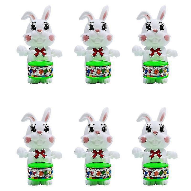 6pcs Plastic Rabbit Doll