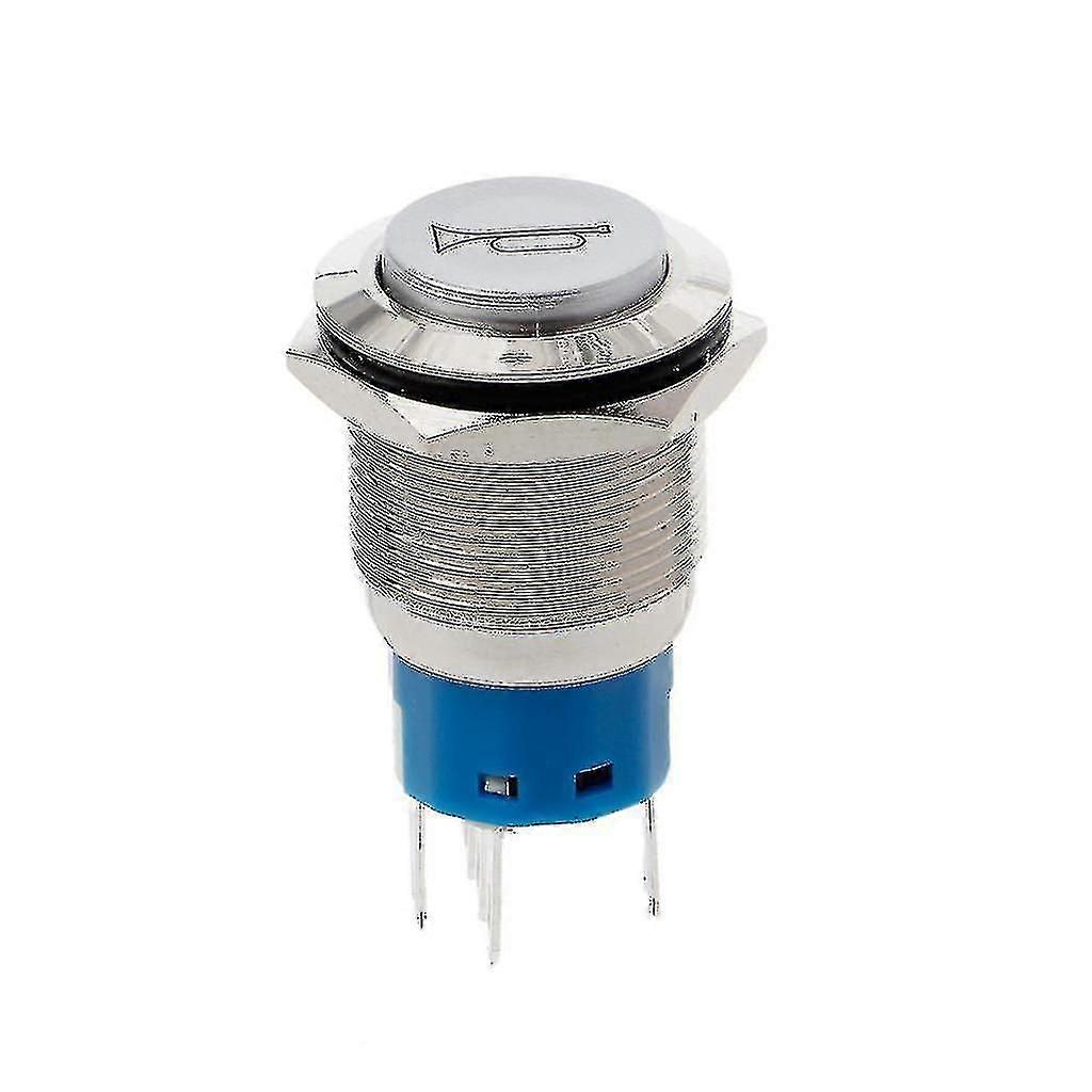 19mm Led Momentary Horn Button Metal Push Button Lighted Switch 12v