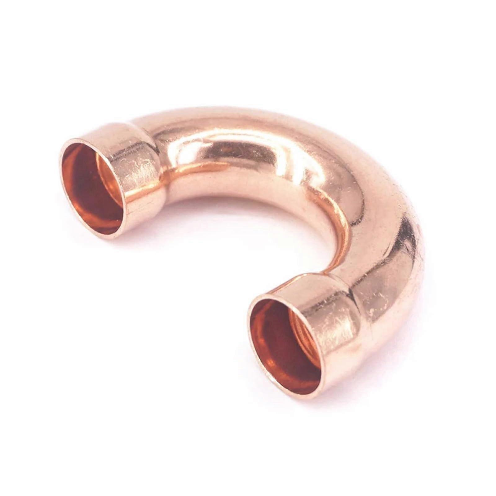 Copper Plumbing Pipe Fitting 180 Degree Bend End Feed 10x0.8x25.4mm for Water Systems