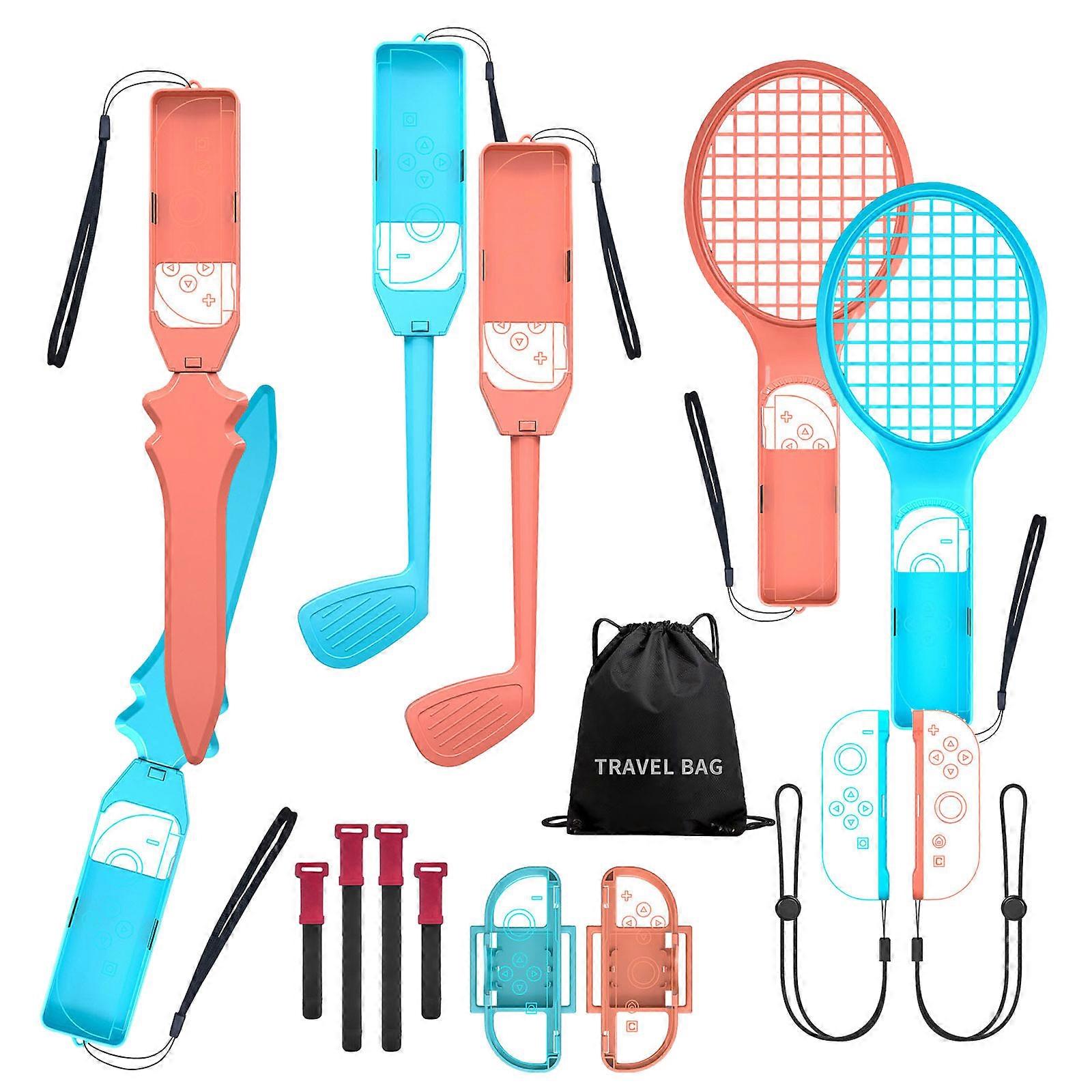 Multifunctional 15 in 1 Motion Sports Kit Accessories Bundles for NS2 Featuring Real Time Response and Easy Installation Multicolor