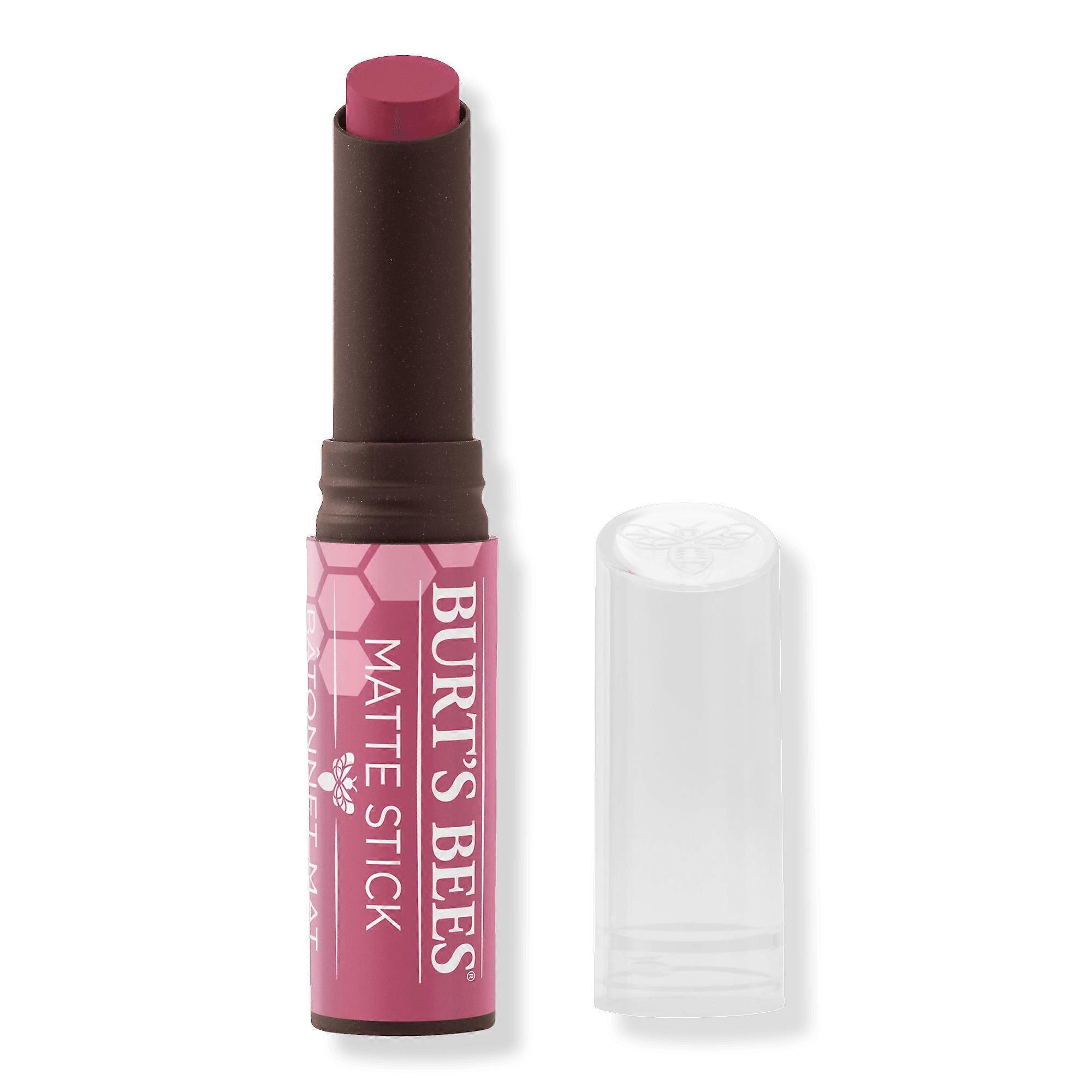 Burt's Bees Matte Stick Lipstick, Rush Of Raspberry, 0.07 Oz