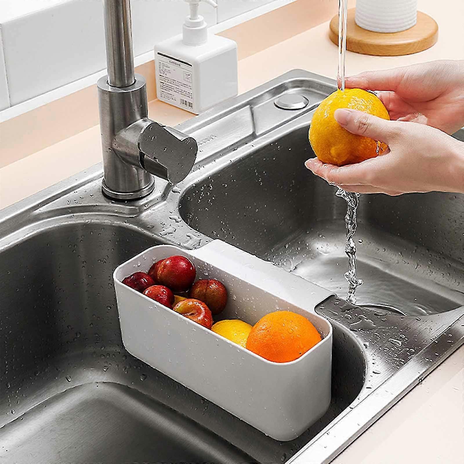Kitchen Sink Hanging Basket Sink Storage Basket Multi-function Sink Rack Hanging Basket