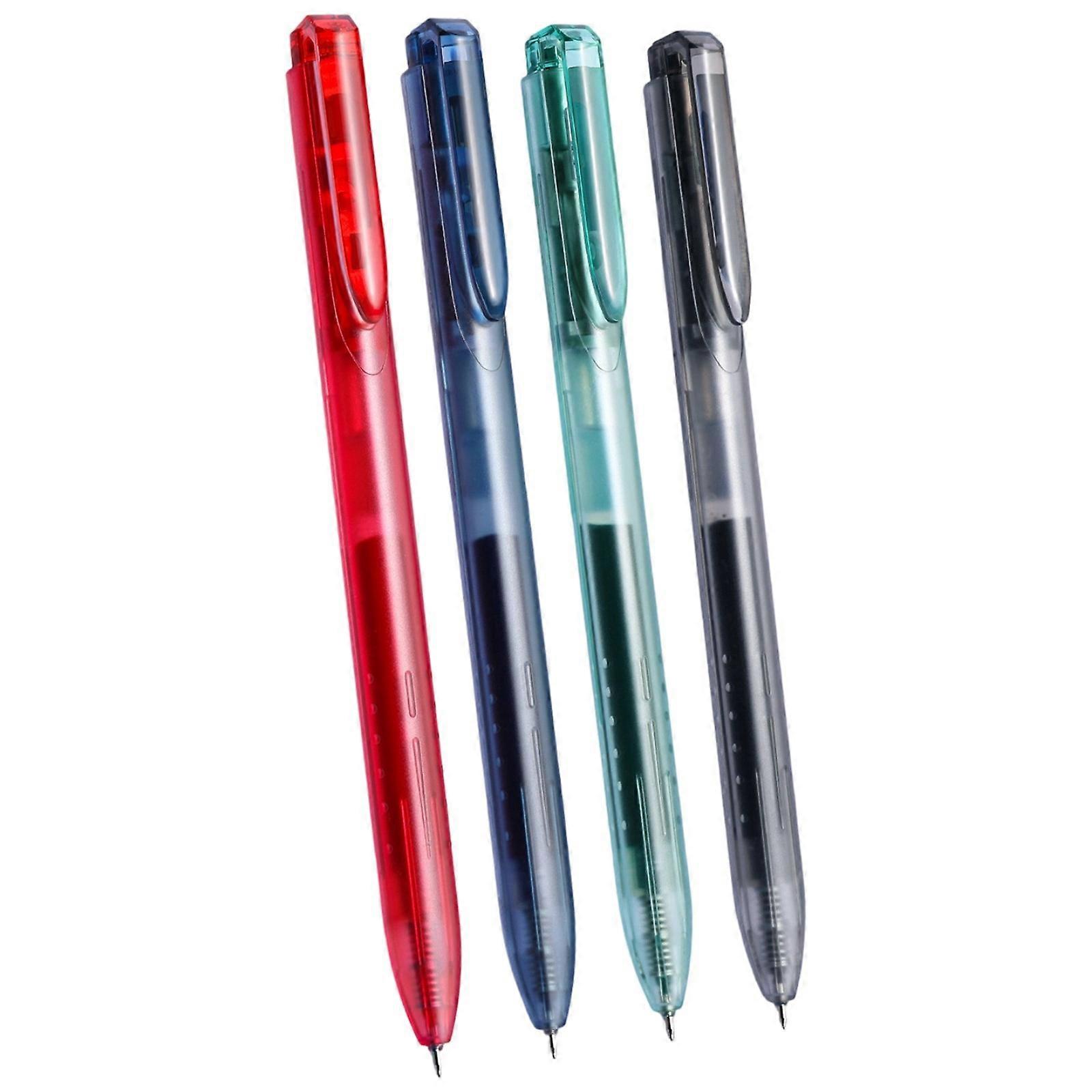 4Pcs Multicolor Gel Inks Pen Retractable Gel Pen 4 Color in 1 Gel Pen 0.5MM Tip Quick Drying for Note Taking Journaling Multicolor