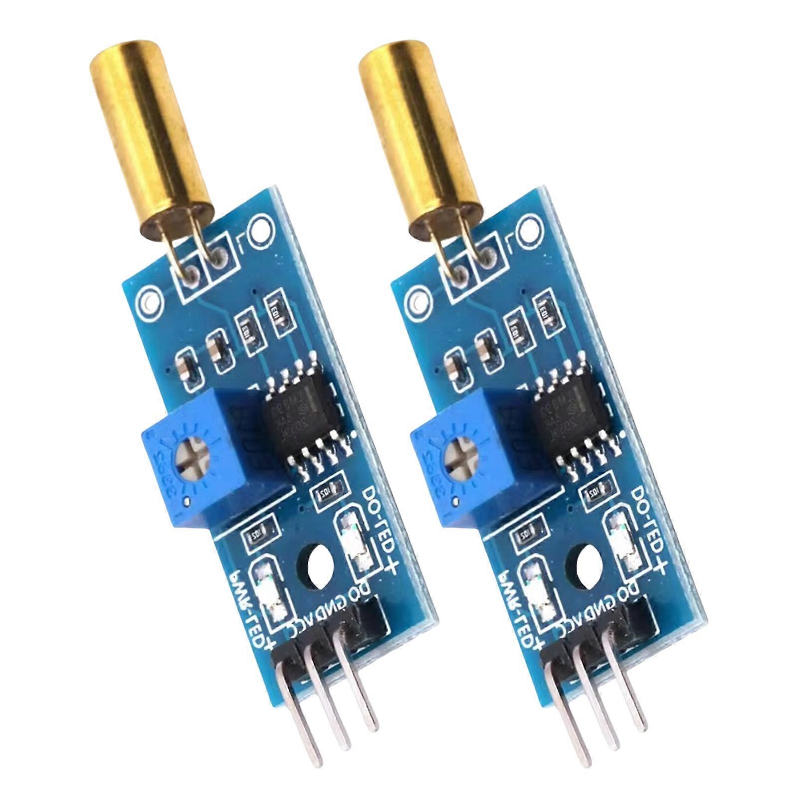 2Pieces High-Sensitivity SW520D Tilt Sensors Module Angles Sensors Module for Robotics and Automation Applications Multicolor