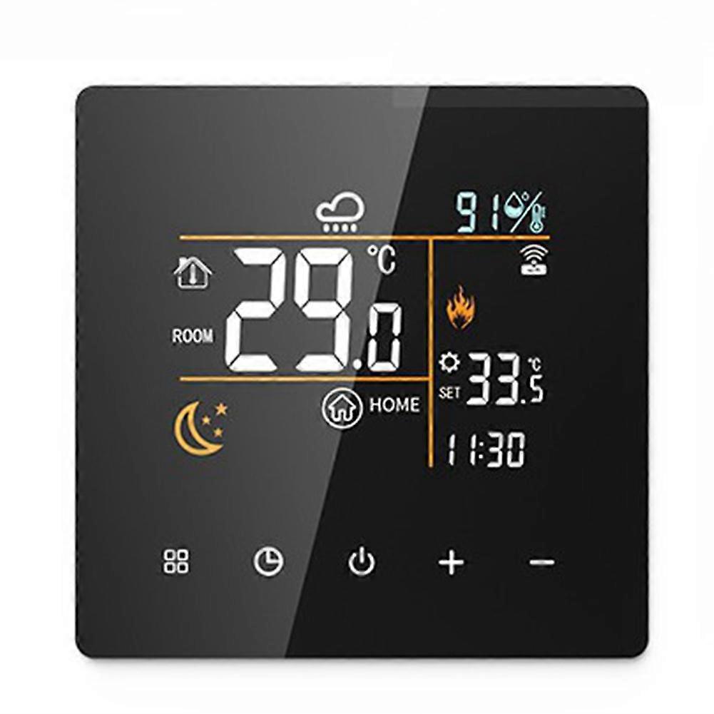 Smart Thermostat 16A Electric Heating Temperature Controller Black