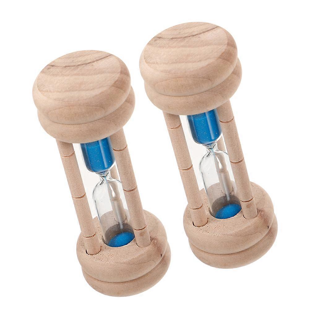 Visual Timer for Kids Toothbrush Sand Timer for Timing 2Pcs Multi Colored