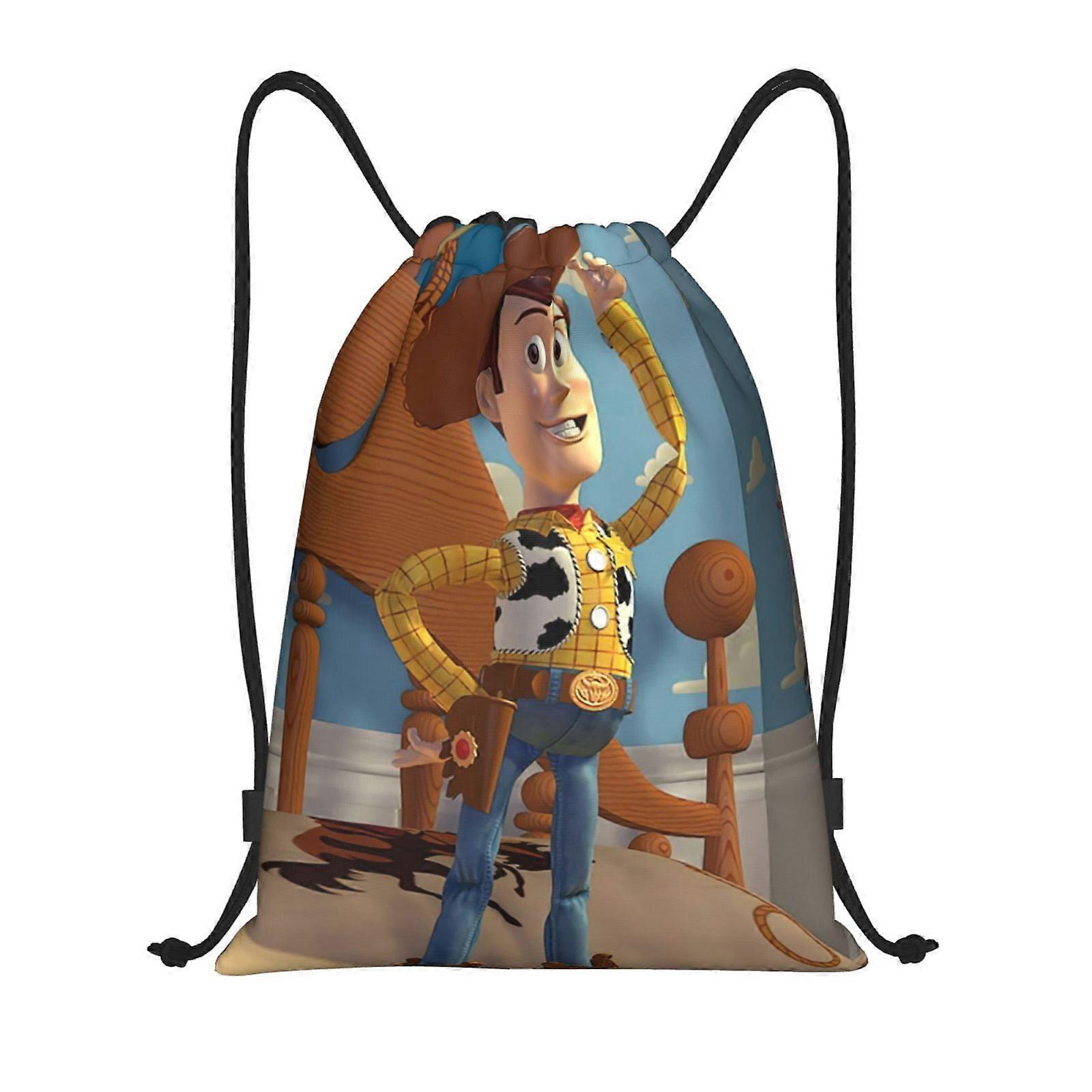 Toy Story Classic Drawstring Bag, Collapsible, Sports, Fitness, Drawstring Bag, Unisex, Beach Sports Travel Bag Medium