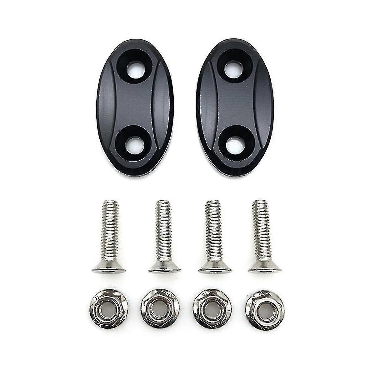 Motocykl Block Off Plate Zadní zrcátko Kryt otvoru pro S1000RR 2009-2019 R1 2007-2014 Příslušenství - Černá[jl]