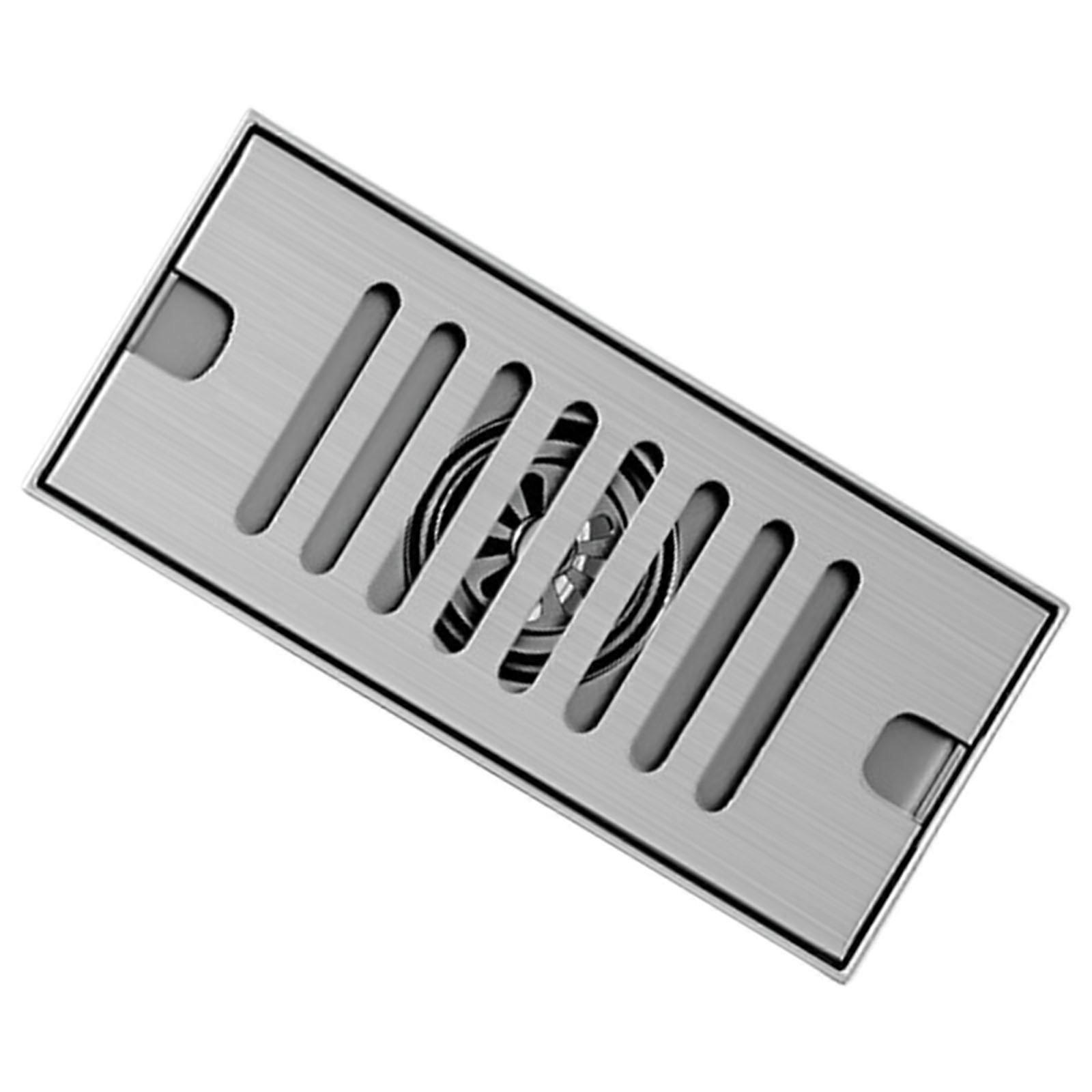 Practical Lineared Shower Floor Drain in Modern Light Styles Sturdy Stainless Steel for Efficient Water Flows Designs  Brushed