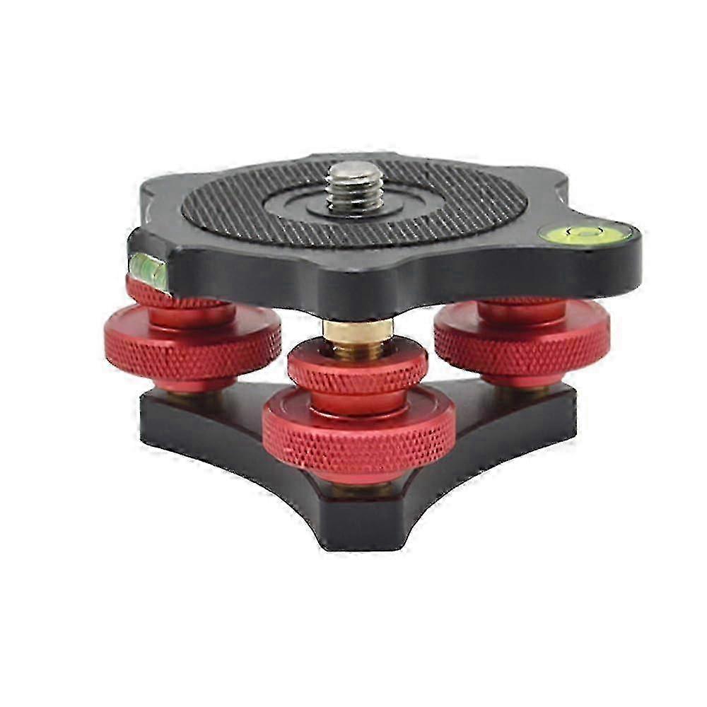 w Tripod Levelling Base, Adjustable Tripod Head Levelling Base Made of Aluminium Alloy, Camera Levelling Device
