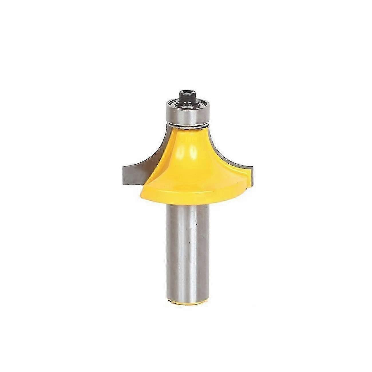 Jinchao - Router Drill Bit, 1/2' Shank Round Edge Router Drill Bit, 1/2' Radius Wood Cutting Tool Woodworking Router Drill Bit for Home DIY