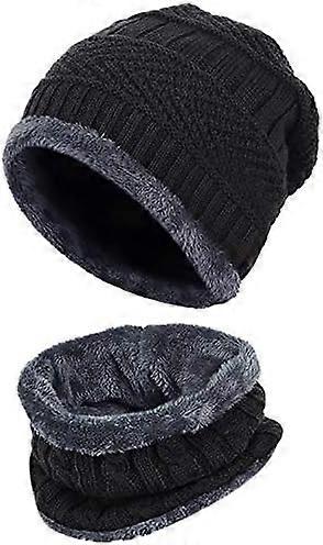 Men's Winter Chunky Classic Knitted Beanie Hat Thick Warm