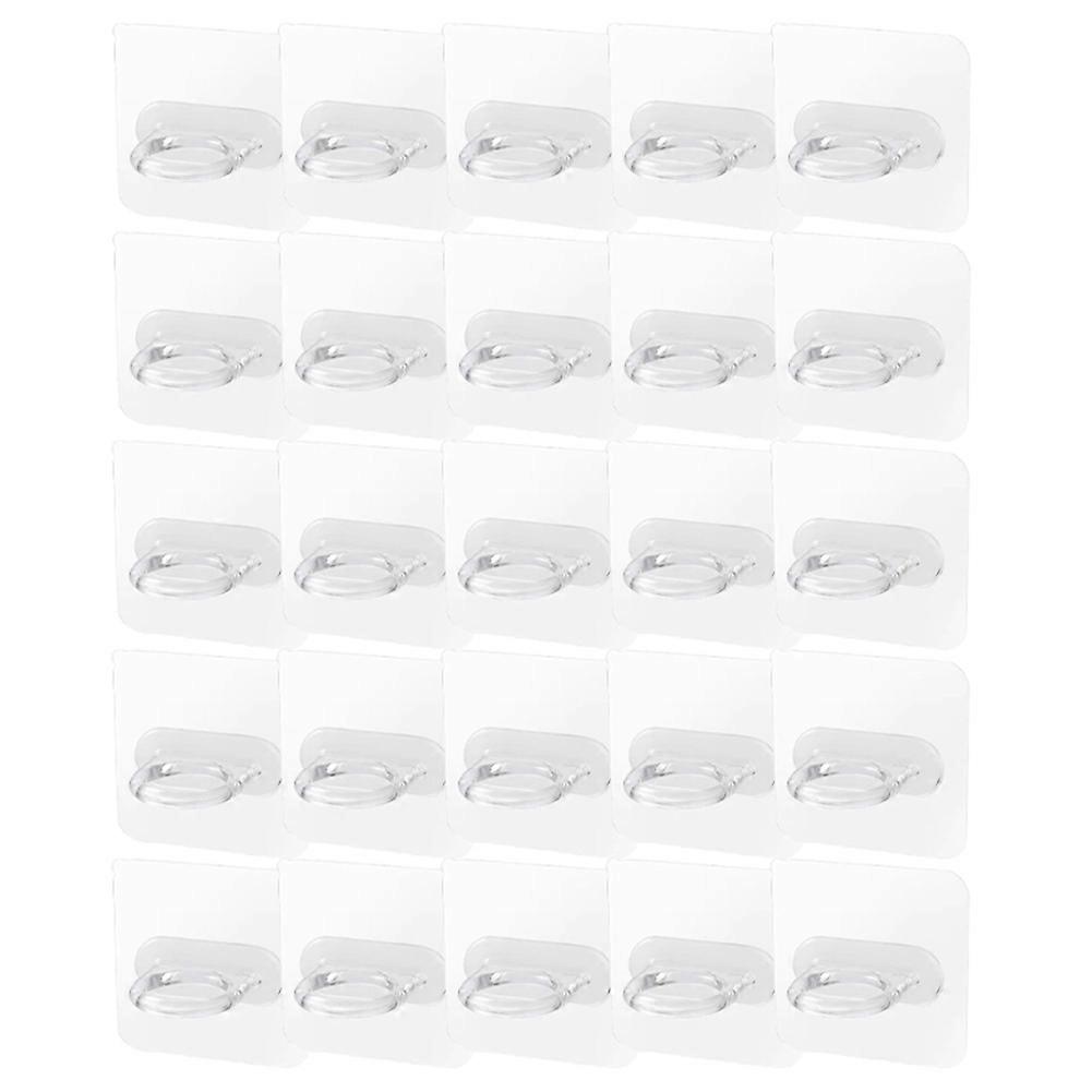 Multifunctional Circular Hook Round Hole Hook Self-Adhesive Hook Bathroom Hook Wall Hook for Hang Curtain Rod Bracket