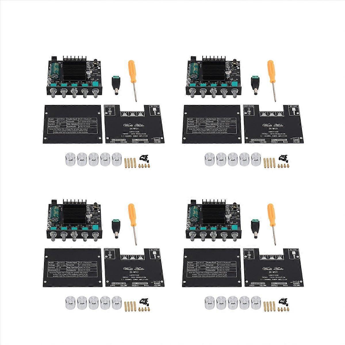 4X -MT21 2.1 Channel Bluetooth 5.0 Subwoofer Amplifier Board 50WX2+100W Power Audio Stereo Amplifier