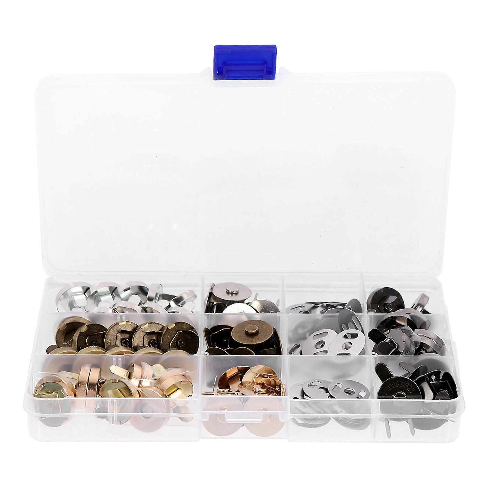 40Pcs Magnetic Button Clasp for DIY Clothing Snap Fastener Assembly