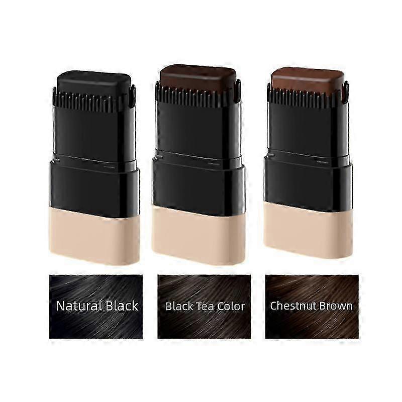 Instant Color Stick with Built-In Comb - Waterproof & Sweat-Resistant Hair Dye for All Day Color