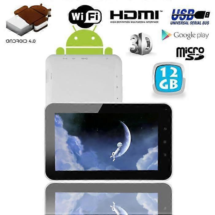Touchscreen tablet - Android - 7 inches - 1 GB RAM - 8 GB storage - HD capacitive screen