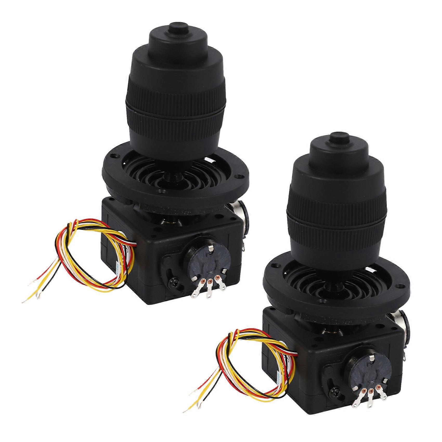 2X Electronic 4-Axis Joystick Potentiometer Button for JH-D400B-M4 10K 4D Controller with Wire for Industrial