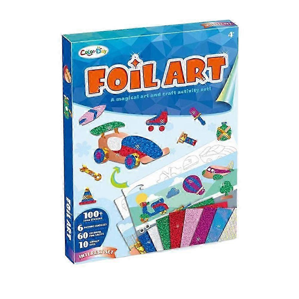 Foil Art Kit για παιδιά,Τέχνες χειροτεχνίες διασκέδαση χάος δραστηριότητα, Craft κιτ προμήθειες, DIY