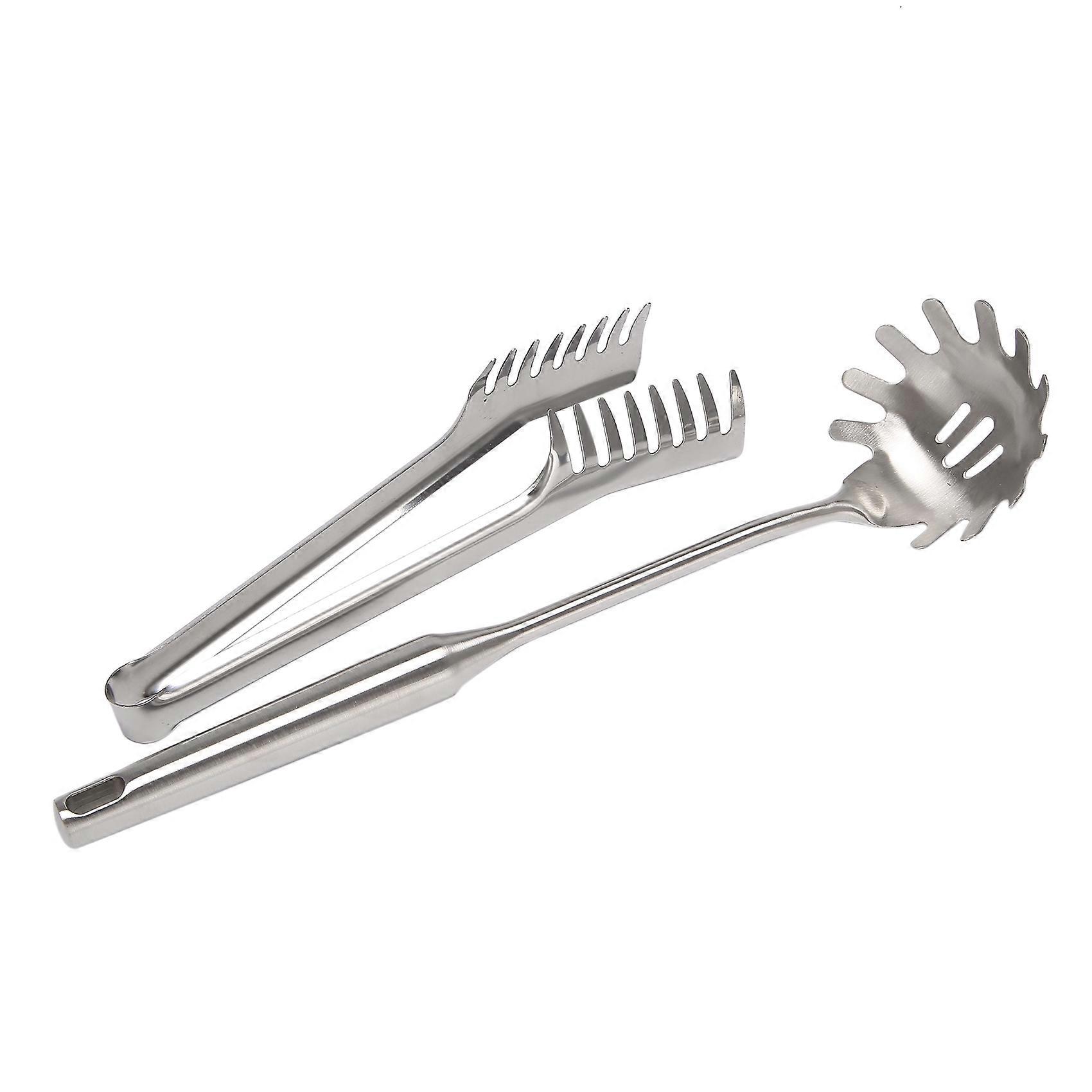2 Pieces Stainless Steel Spaghetti Server Set,Pasta Spoon Server Fork