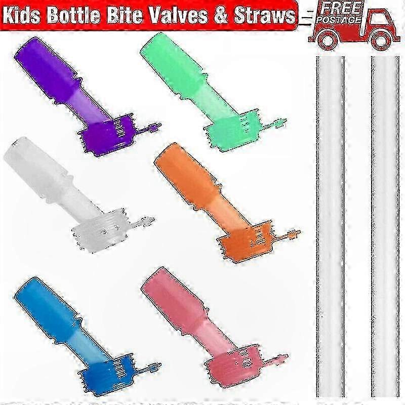 Replacement Bite Valves for Kids Water Bottles - Compatible with Straw Systems