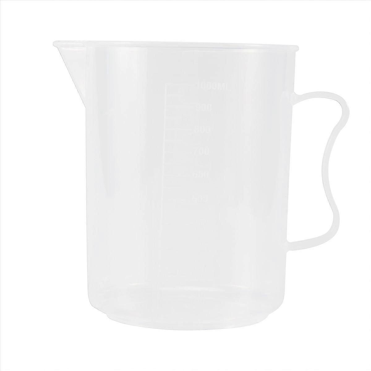 1000ml Transparent Graduated Beaker with Handle