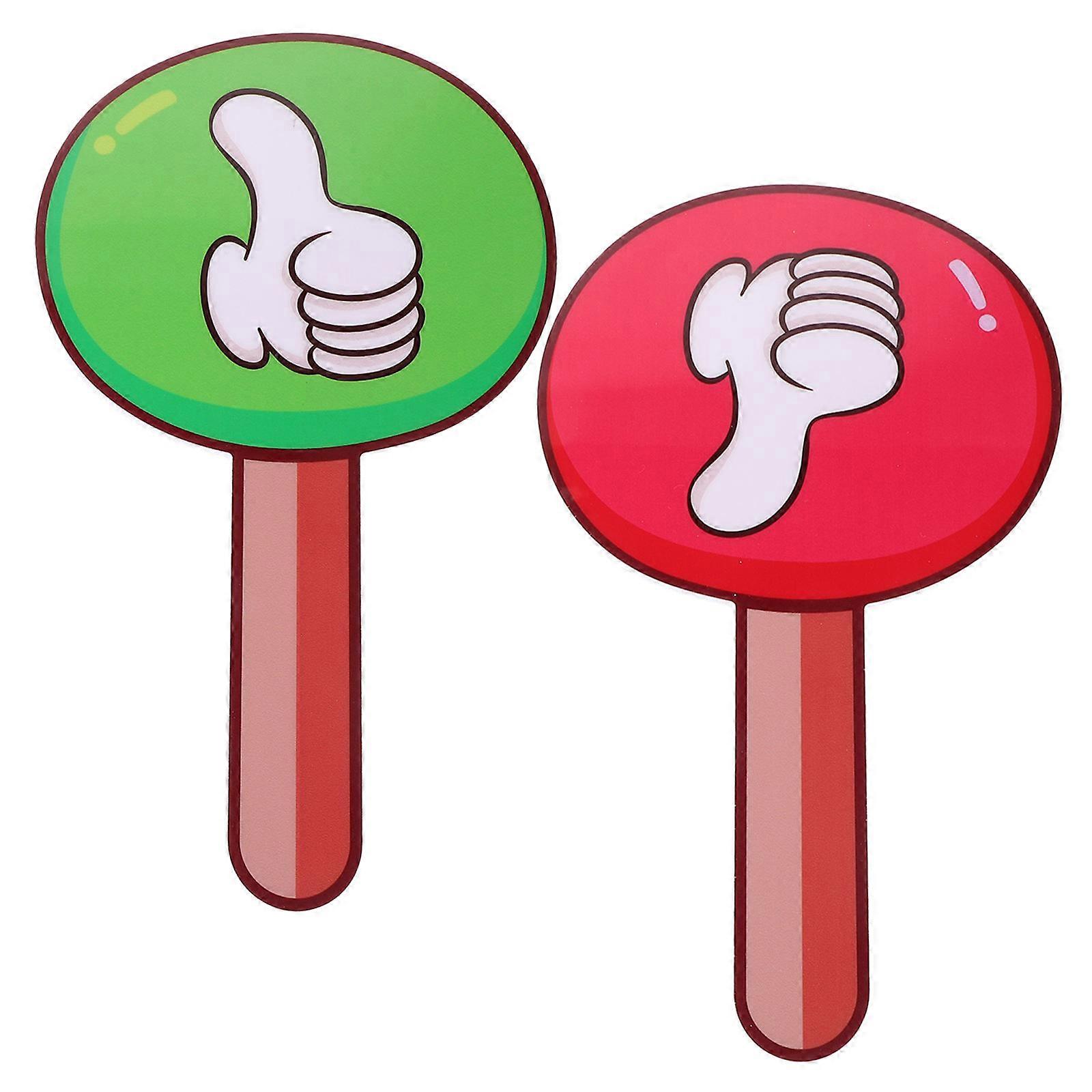 Classroom Voting Board Teacher Paddle for Convenient Use 2Pcs Portable