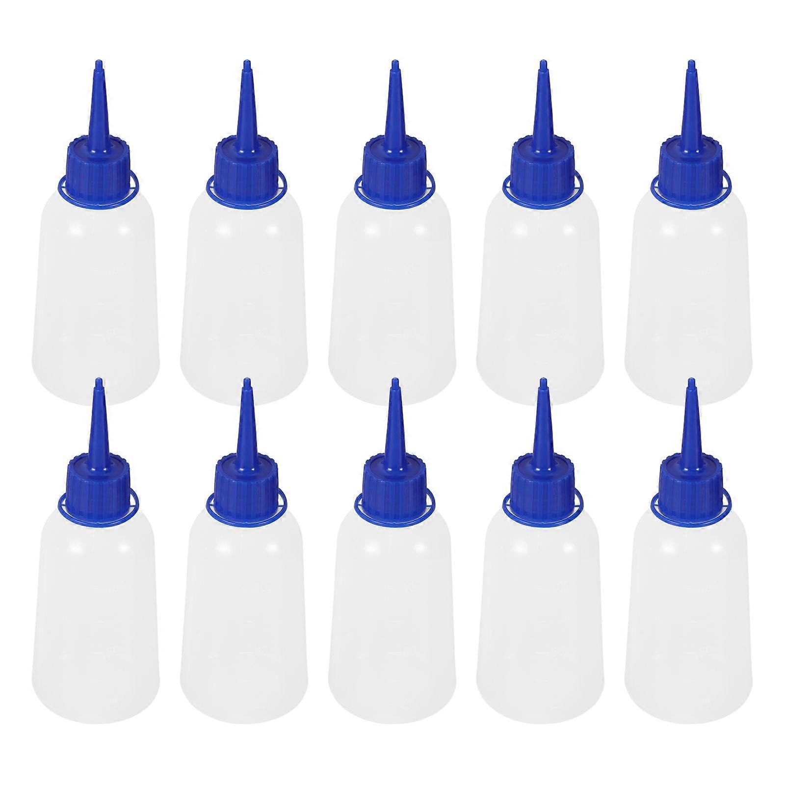 Glue Bottles for Storage Use 10Pcs Plastic Applicator Bottles with Precision Tip