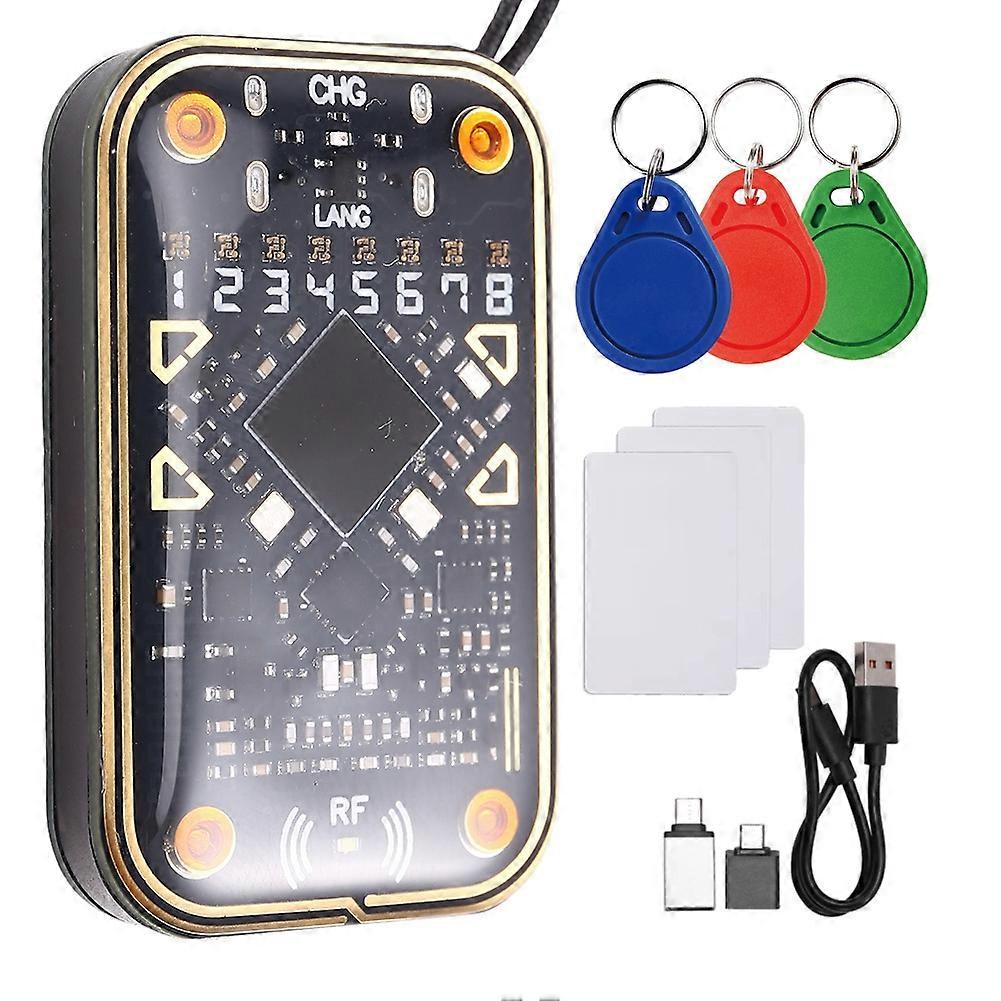 Chameleon Ultra V2.0 RFID Smart Chip Reader Emulator 125Khz 13.56Mhz Card Decode NFC Duplicator+3xCUID Keychain/Card