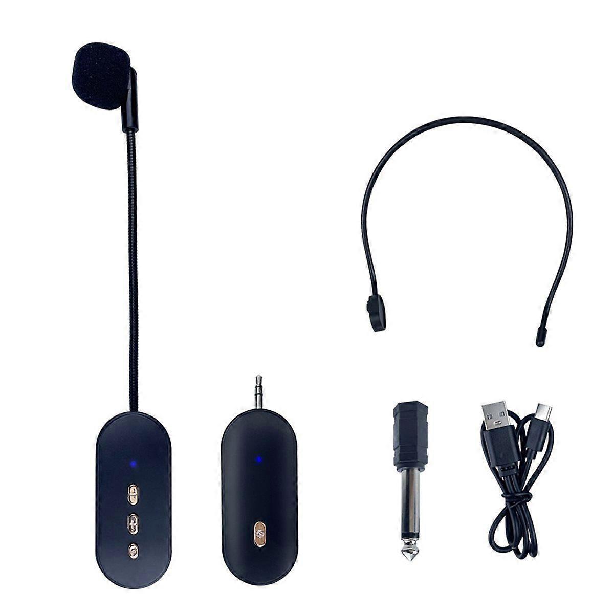 2.4G Wireless Microphone Bee Teaching Loudspeaker Stage Performance Head-Mounted Lecture Audio Compu