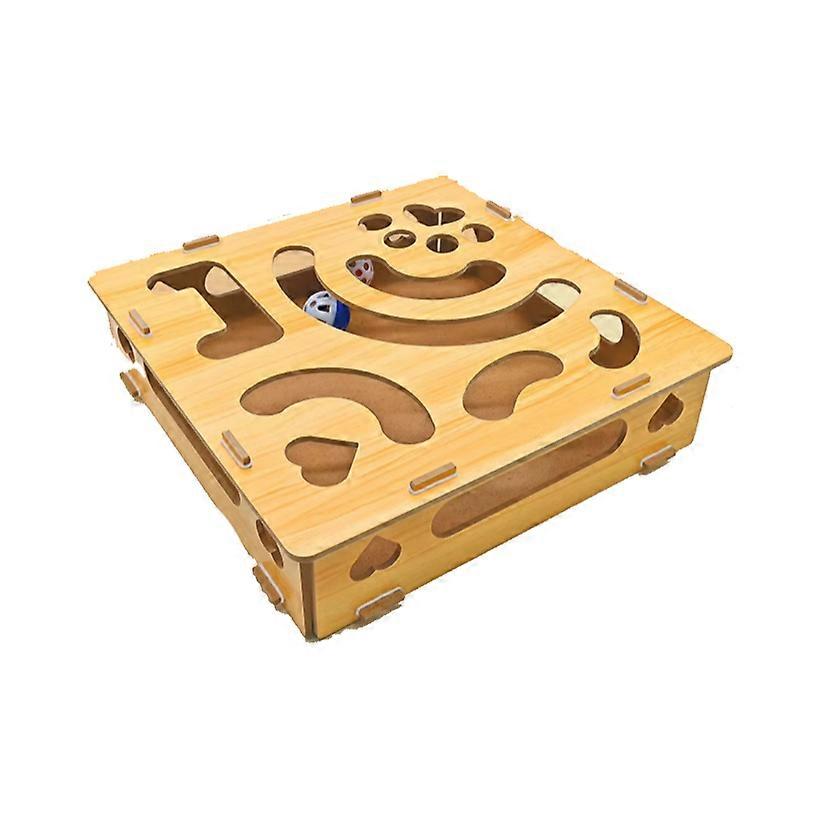 Cat Nail File Enrichment Box Sturdy Safe Construction for Small Medium Large Cats