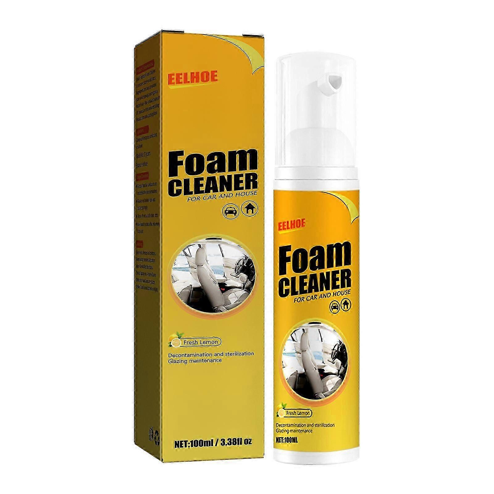 Multi-Functional Car Foam Cleaner for Leather & Steering Wheel - Safe, Easy, 100ml