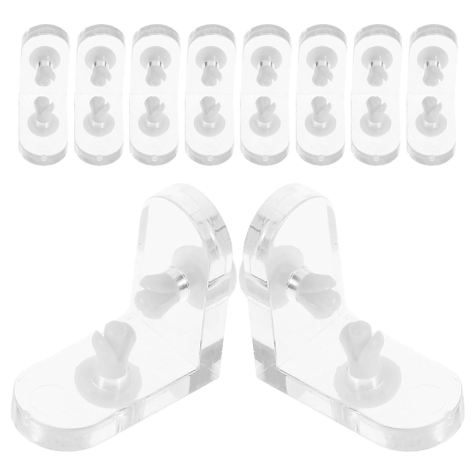 Decorative Acrylic Corner Brackets L-Shaped Support 10Sets