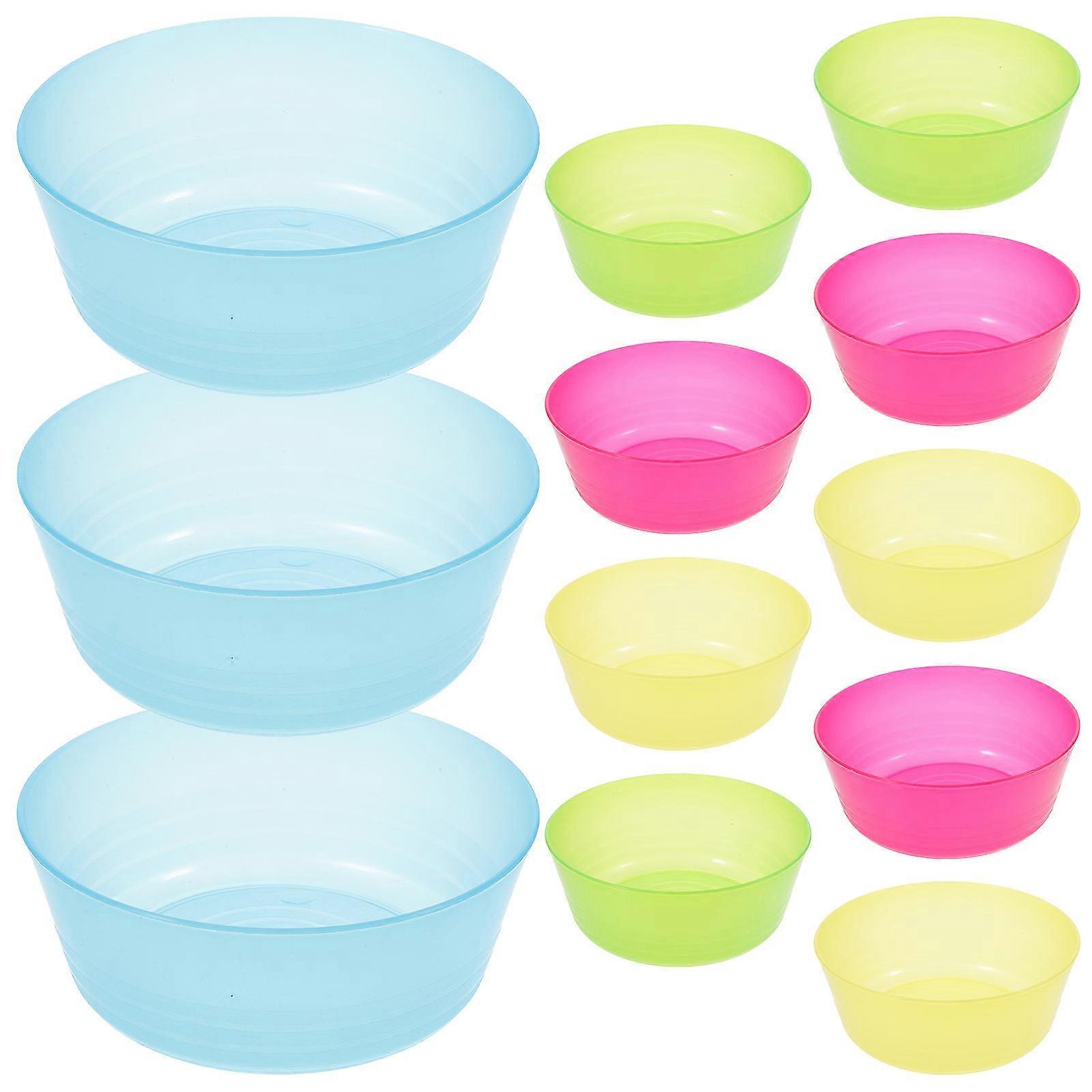 Plastic Bowls for Cereal Serving 36Pcs Assorted Bowls
