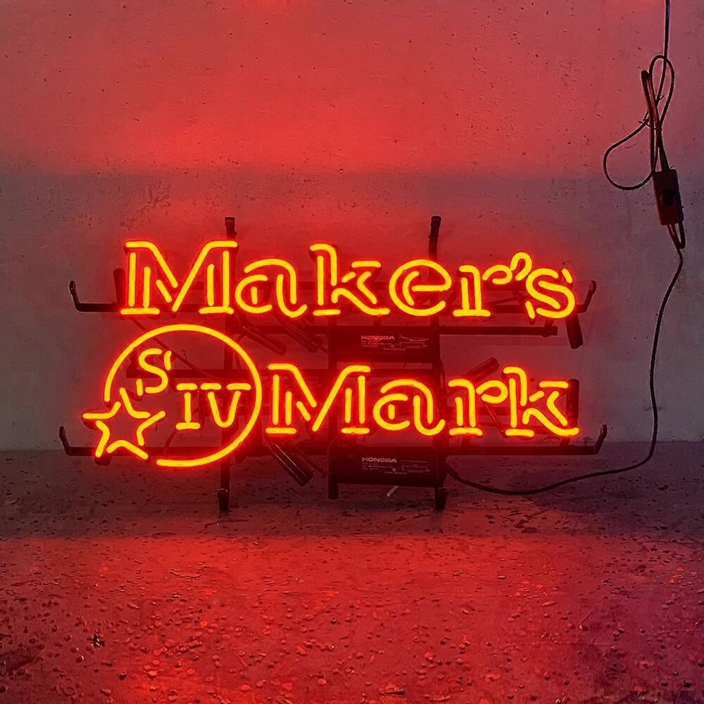 Handcrafted Bourbon Wax Seal Real Glass Neon Sign - Premium Distillery Wall Art for Whiskey Bar, Lounge & Collector's Den - 24"x20"