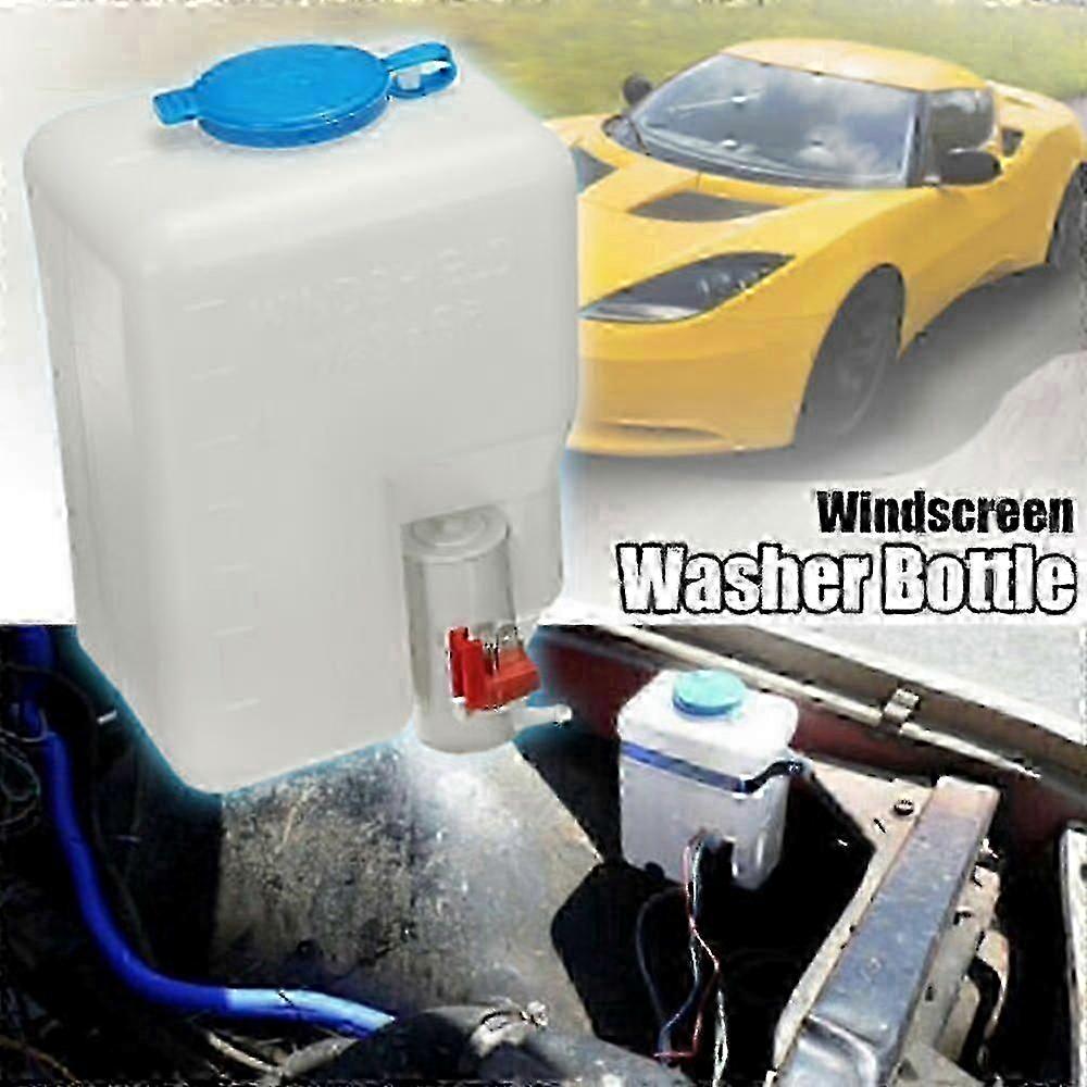 Universal Windshield Washer Bottle Replacement for Classic Cars, 12V Complete Kit