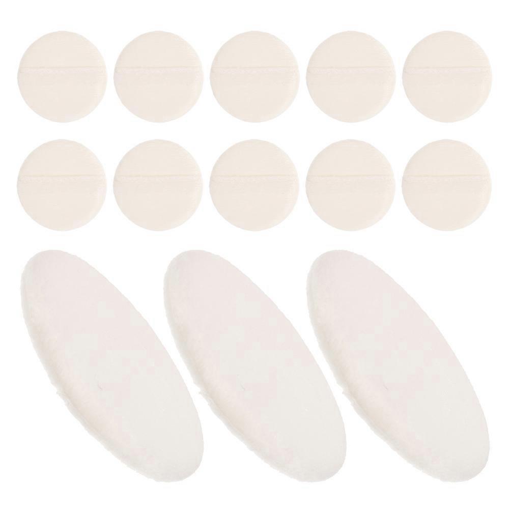 Soft Velour Powder Puff for Face Makeup Use 45Pcs Beige Set