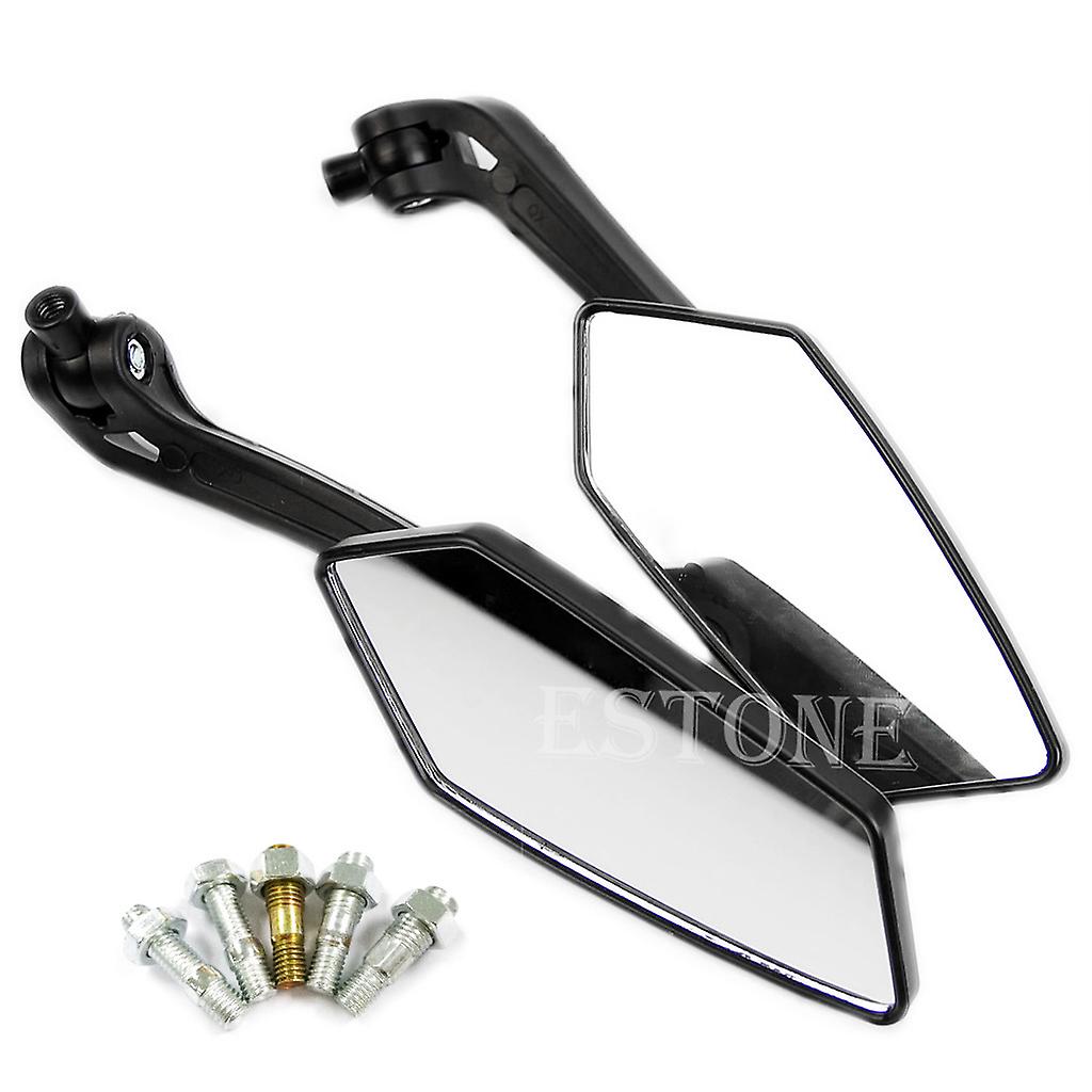 New Useful Universal Scooter Rearview Mirrors Pair Moped ATV Motorcycle Backup