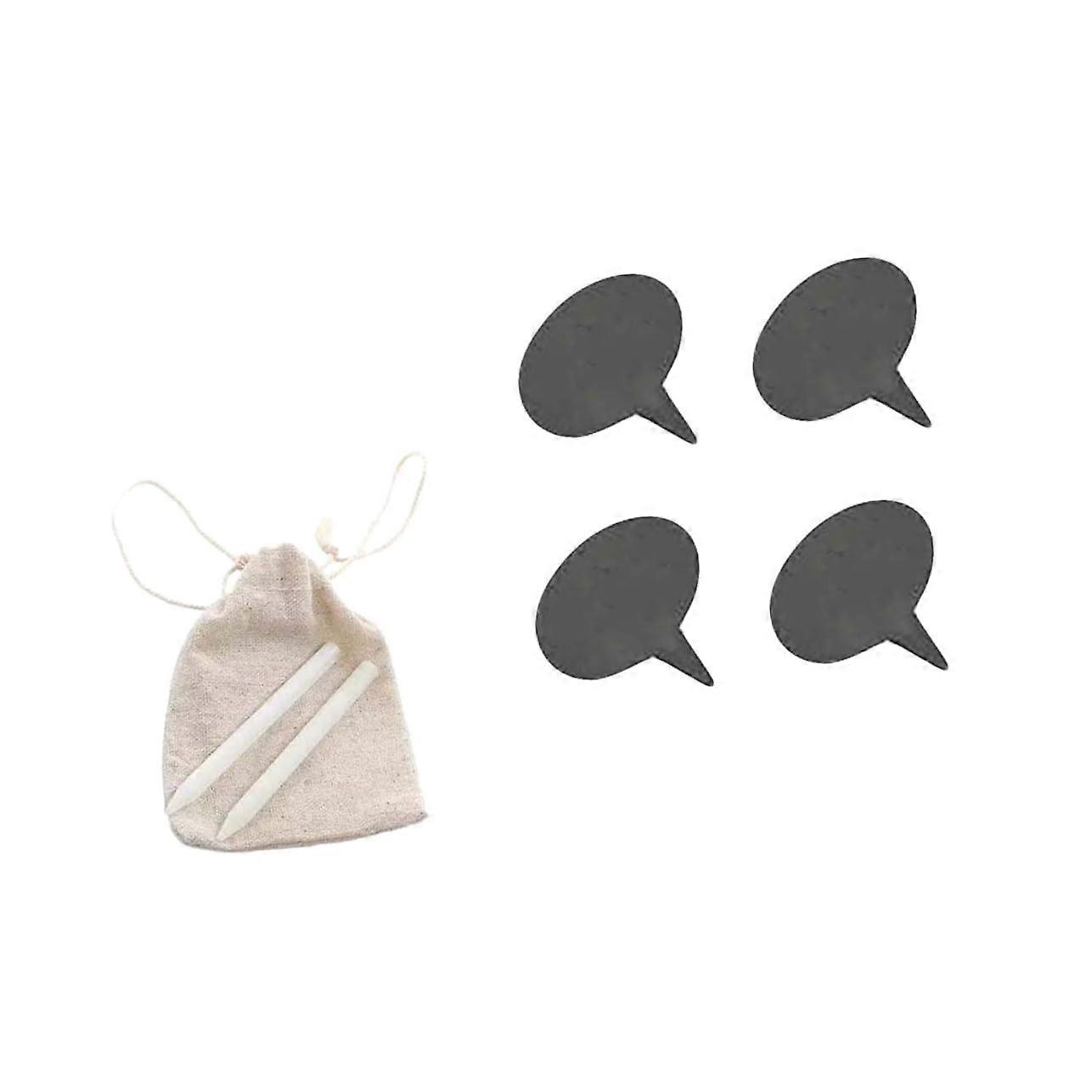 Cheese Markers Set with Pencils, Reusable Slate Food Labels for Parties, Includes Storage Bag