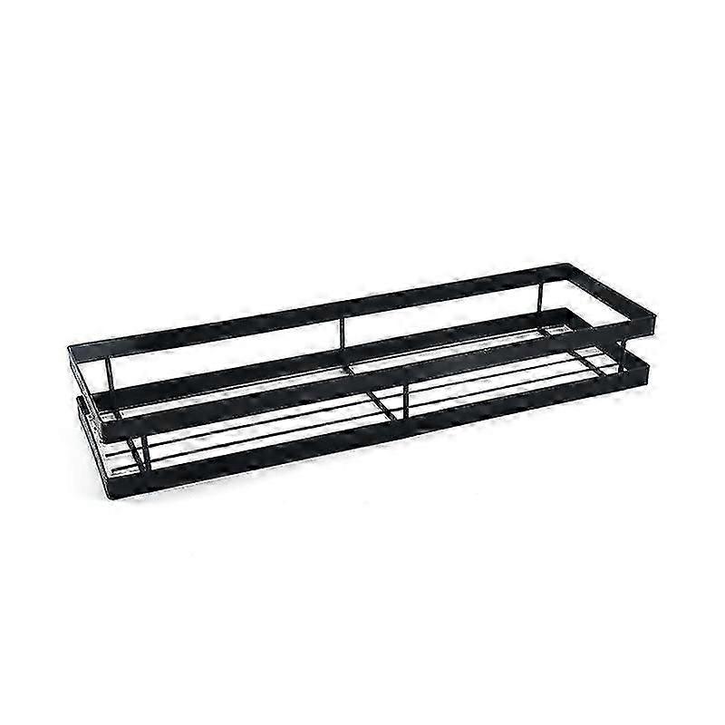 Spice rack kitchen wall spice rack black 40 * 12 * 5.5cm