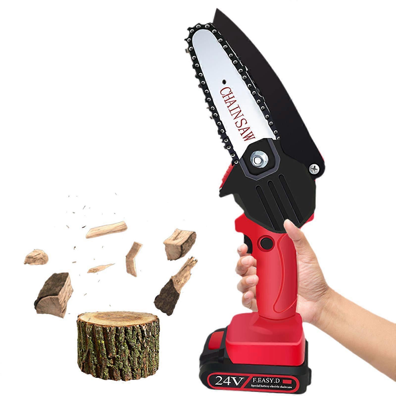 Cordless Mini Chainsaw with Powerful Copper Motor for Tree Trimming and Efficient Wood Cutting