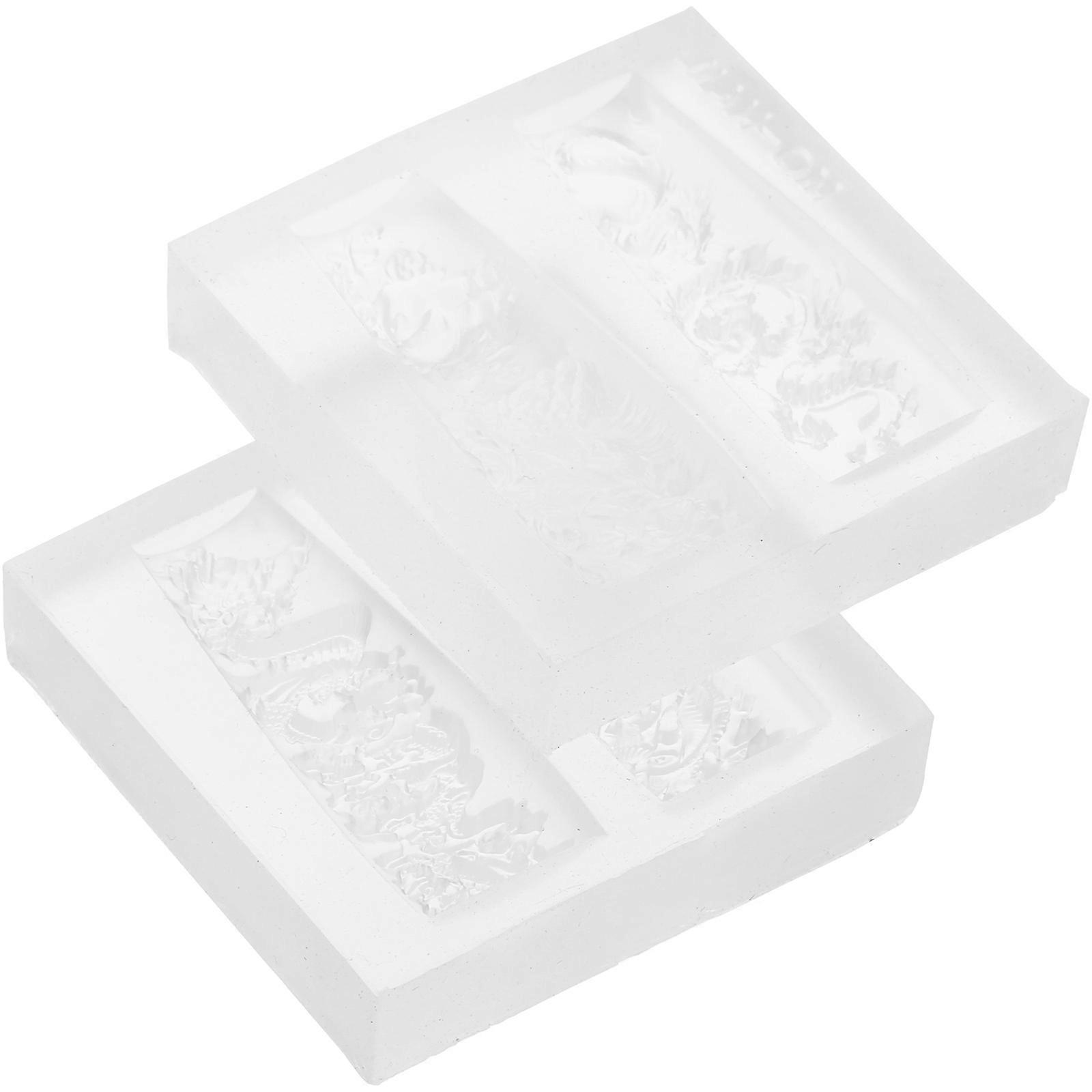 Nail Decoration Mold Silicone DIY Nail Decor Mold 2Pcs Set