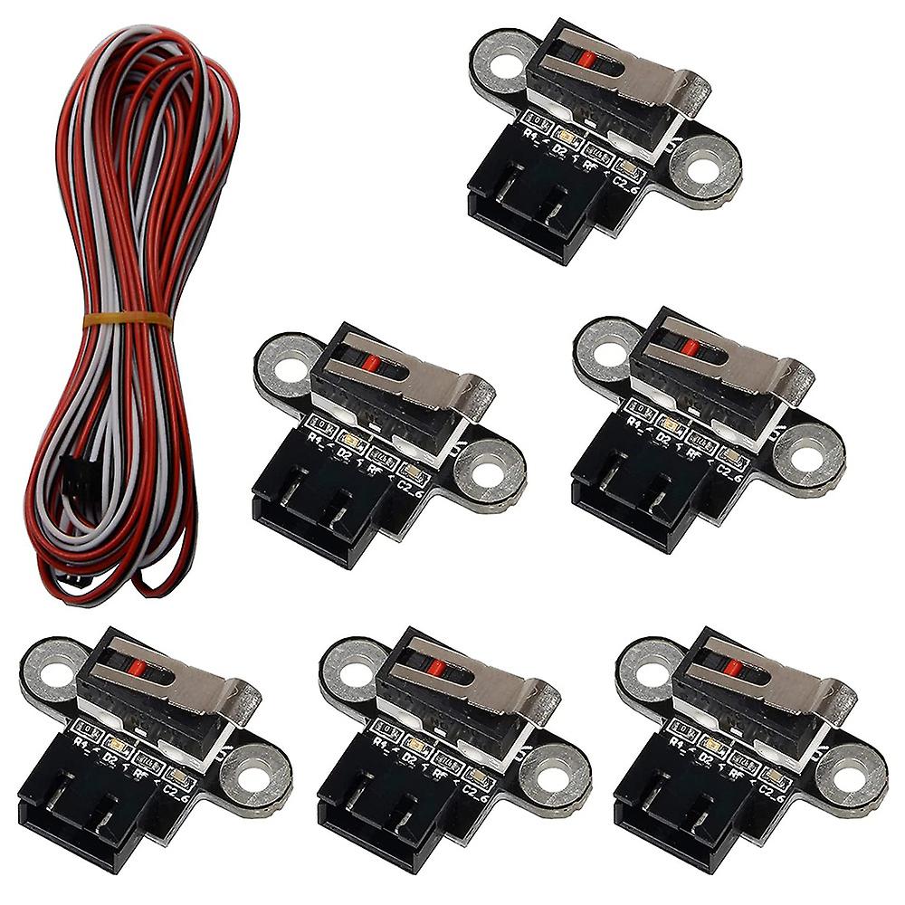 6 Pcs 3D Printer Switch Mechanical Limit Switch Module Mini Endstop Switches with 1M 3Pin Cable for