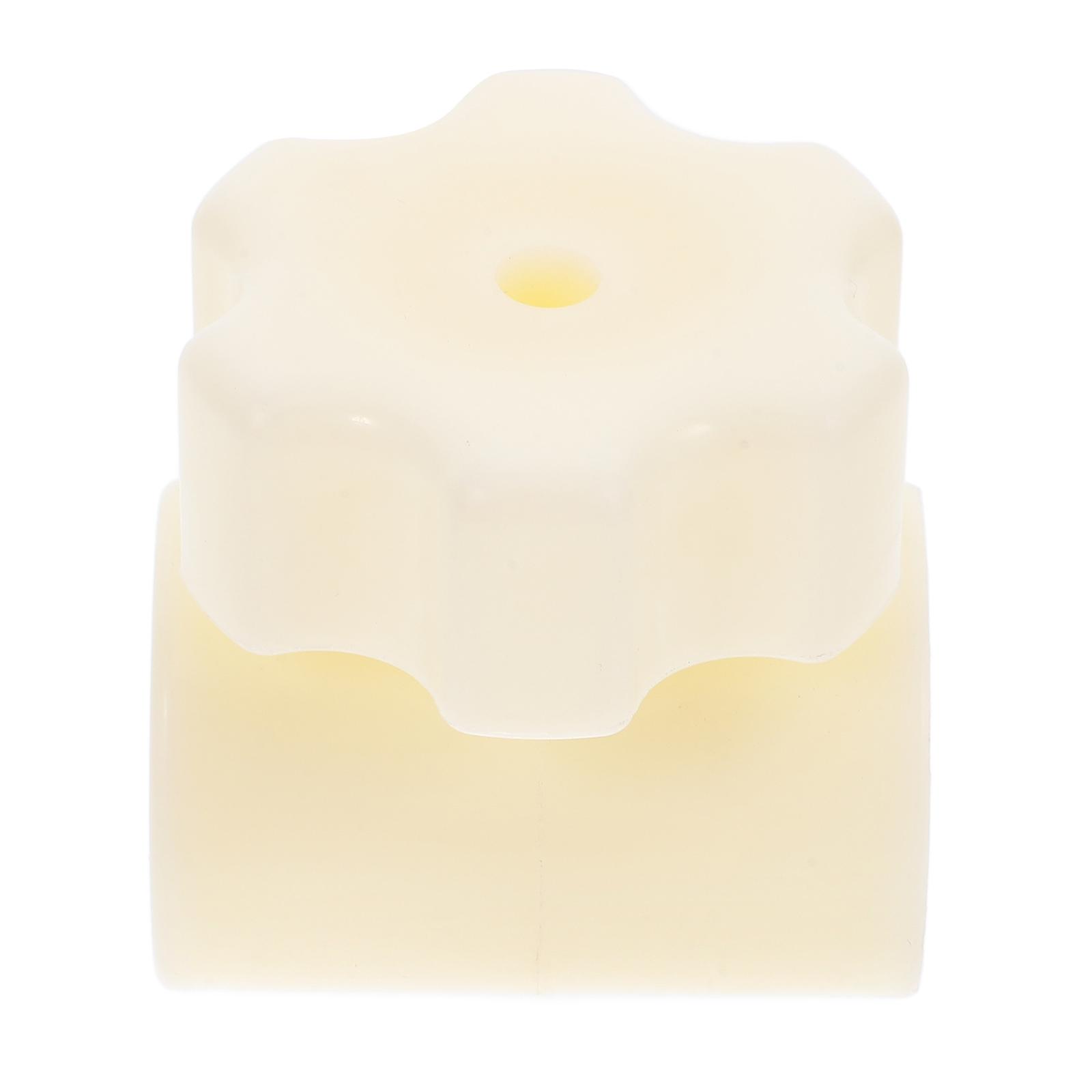 White Plastic Umbrella Plug for Patio Hole Connector 3Pcs