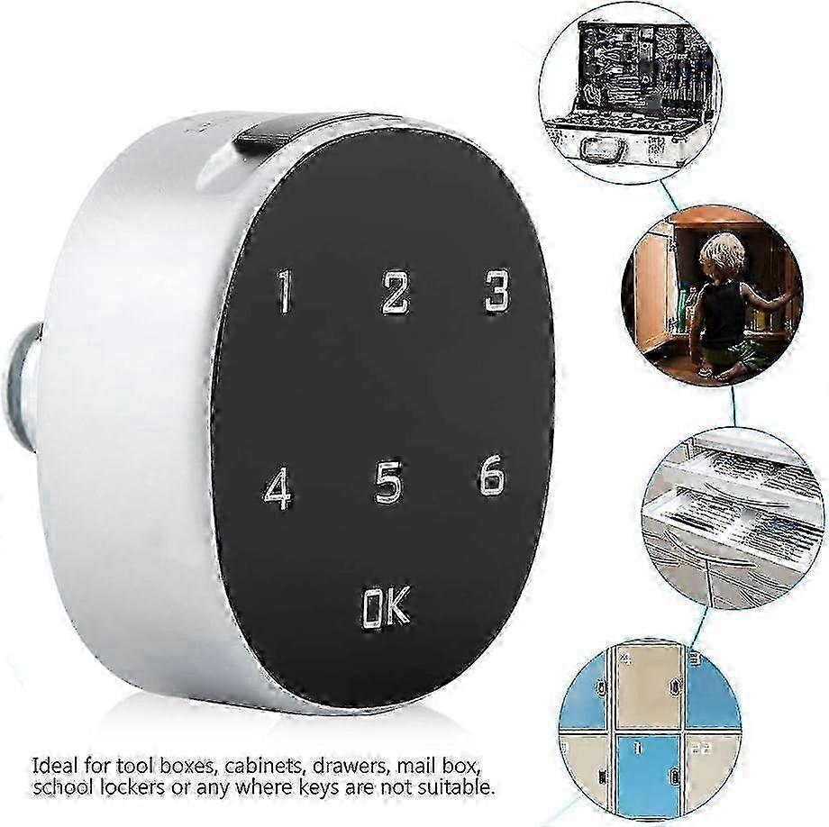 Code Lock Digital Zinc Alloy Code Combination Electronic Code Lock Cam Cabinet Locker Convenient Pas_WYT 25-26