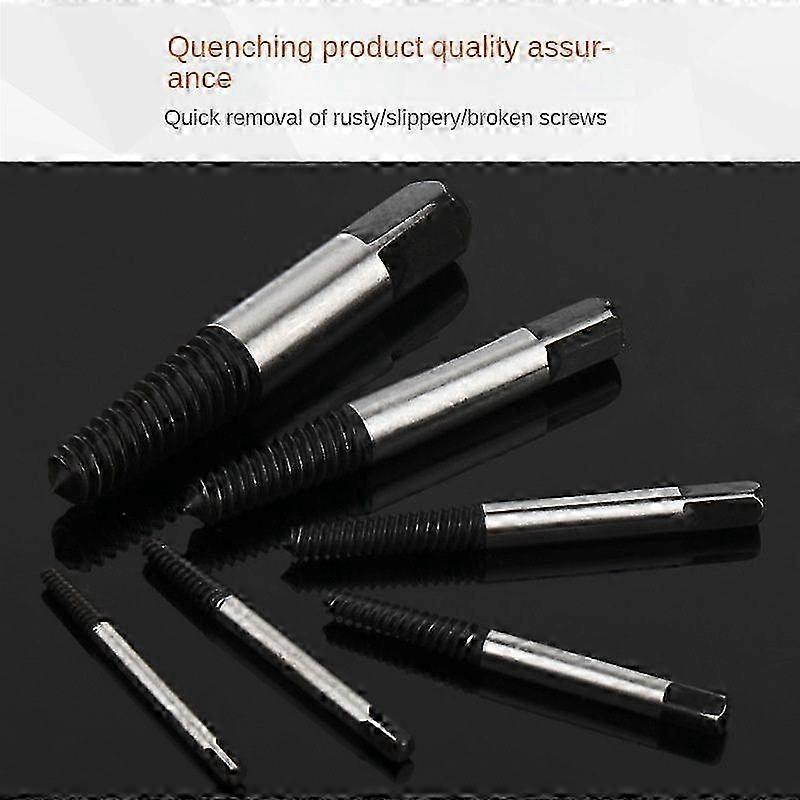 Broken Bolt Extractor, Screw Extractor Set for Stripped Threads and Reverse Thread Tools 25-26