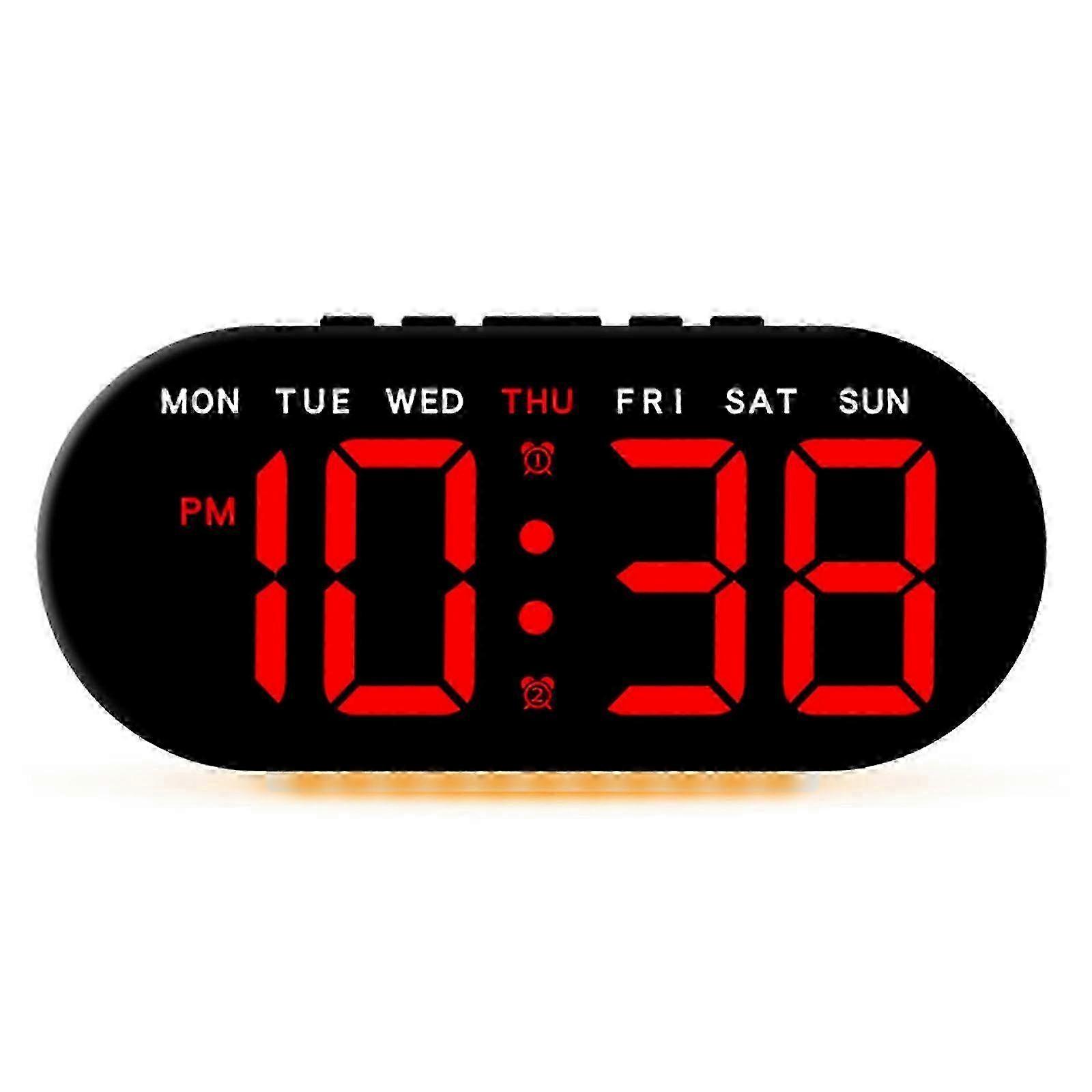 2025 Precise Table Clock Multipurpose With Date And Time Temperature Display For Any Room Bedside Clock with Base Night Light