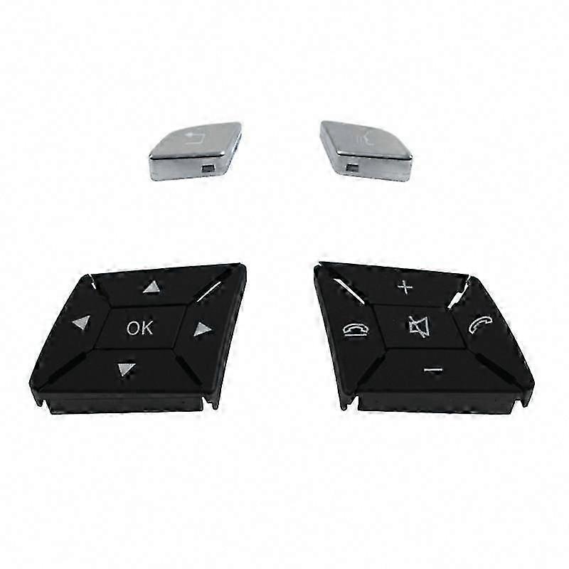 W204 W212 W218 Steering Wheel Control Button Cover for  C E A Class, Silver